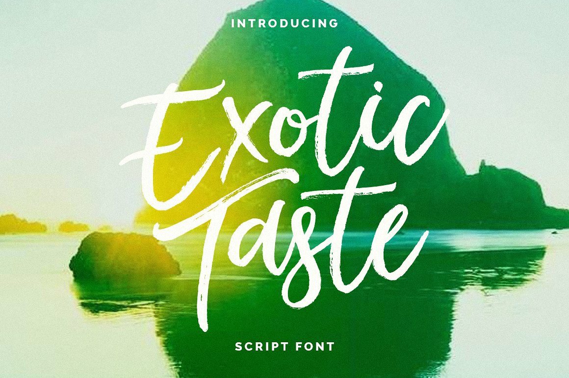 Шрифт Exotic Taste для фотошопа (скачать исходник)